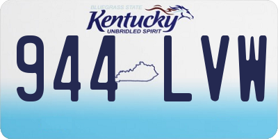 KY license plate 944LVW