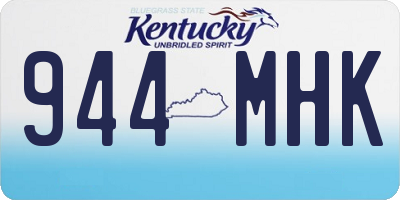 KY license plate 944MHK