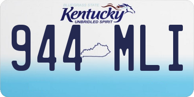 KY license plate 944MLI