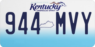 KY license plate 944MVY