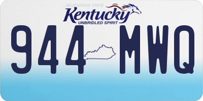 KY license plate 944MWQ