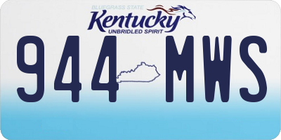 KY license plate 944MWS