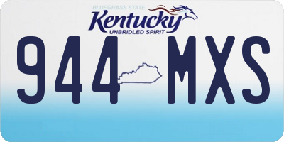 KY license plate 944MXS