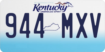 KY license plate 944MXV