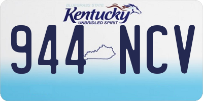 KY license plate 944NCV