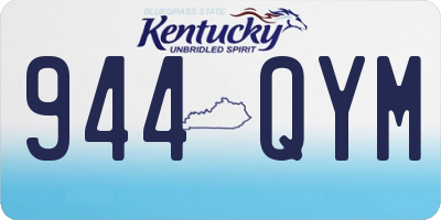 KY license plate 944QYM