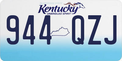 KY license plate 944QZJ
