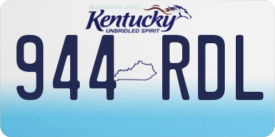 KY license plate 944RDL