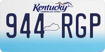 KY license plate 944RGP
