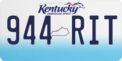 KY license plate 944RIT