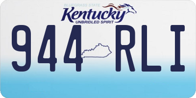 KY license plate 944RLI