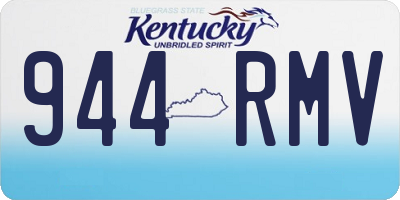 KY license plate 944RMV