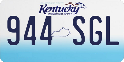 KY license plate 944SGL