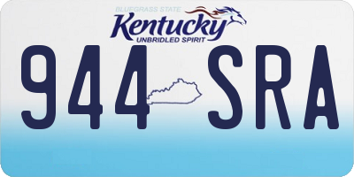 KY license plate 944SRA