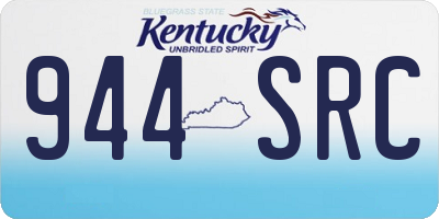 KY license plate 944SRC