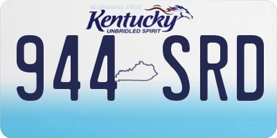 KY license plate 944SRD