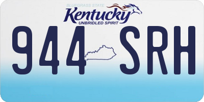 KY license plate 944SRH