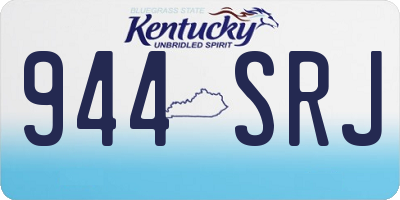 KY license plate 944SRJ