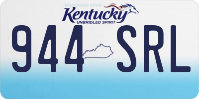KY license plate 944SRL