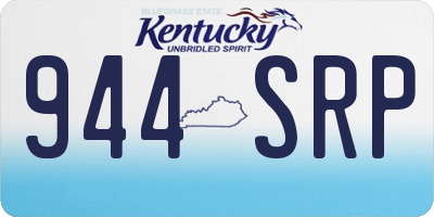 KY license plate 944SRP