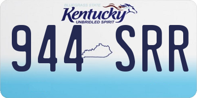 KY license plate 944SRR