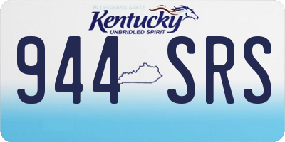 KY license plate 944SRS