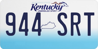 KY license plate 944SRT