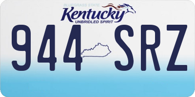 KY license plate 944SRZ