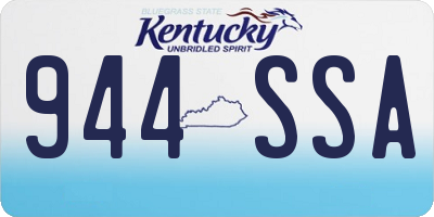 KY license plate 944SSA