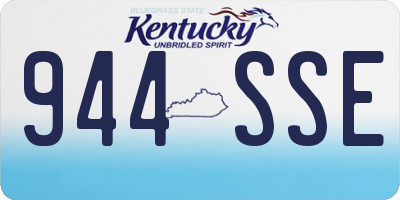 KY license plate 944SSE