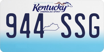 KY license plate 944SSG