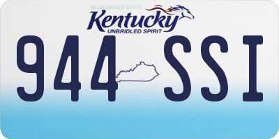 KY license plate 944SSI