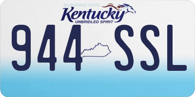 KY license plate 944SSL