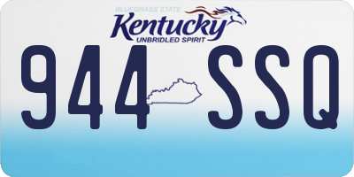 KY license plate 944SSQ