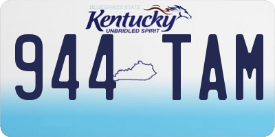 KY license plate 944TAM