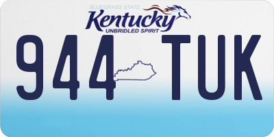 KY license plate 944TUK