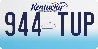 KY license plate 944TUP
