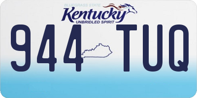 KY license plate 944TUQ