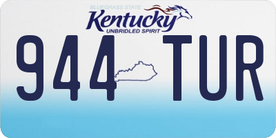 KY license plate 944TUR
