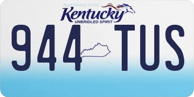 KY license plate 944TUS