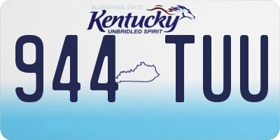 KY license plate 944TUU
