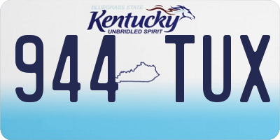 KY license plate 944TUX