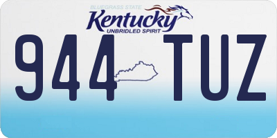 KY license plate 944TUZ