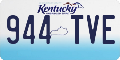 KY license plate 944TVE