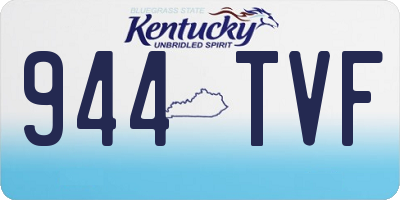 KY license plate 944TVF