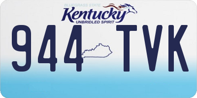 KY license plate 944TVK