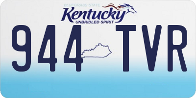 KY license plate 944TVR