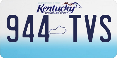 KY license plate 944TVS