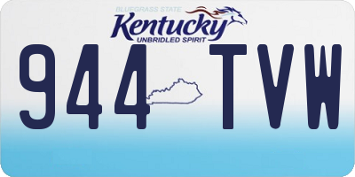 KY license plate 944TVW