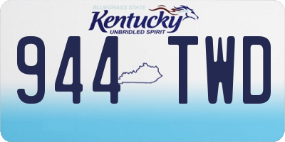 KY license plate 944TWD